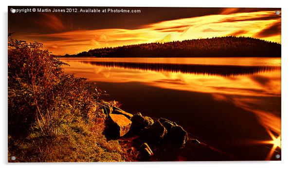 Sundown at Langsett Acrylic by K7 Photography