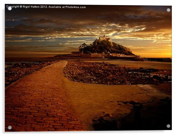 St Michaels Mount Acrylic by Nigel Hatton