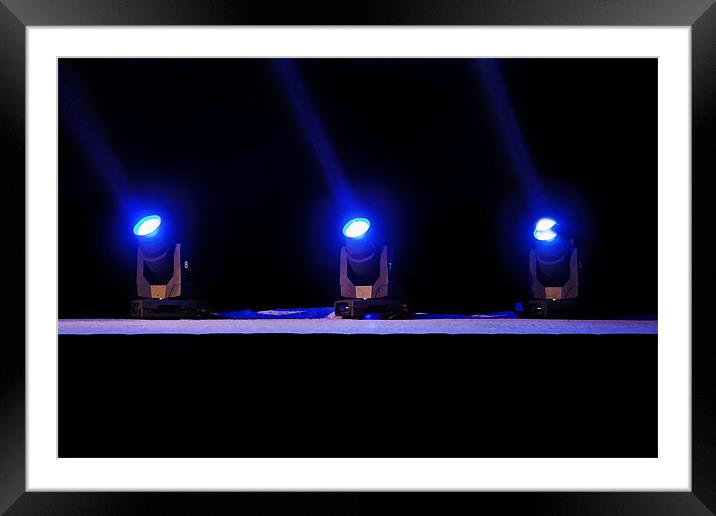 Stage lights action Framed Mounted Print by Arfabita  