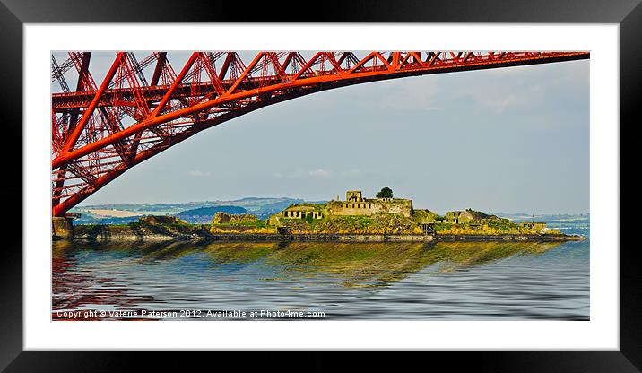 Inchgarvie Island Framed Mounted Print by Valerie Paterson