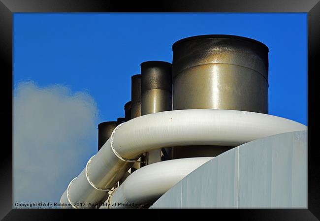 Towering Funnels Framed Print by Ade Robbins