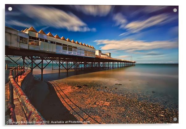 Colwyn Pier Acrylic by Adrian Evans