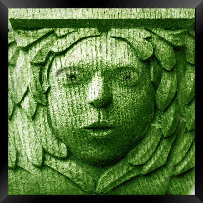 Green Man Framed Print by Gavin Wilson