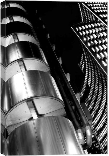 Lloyd's Building London Canvas Print by David Pyatt