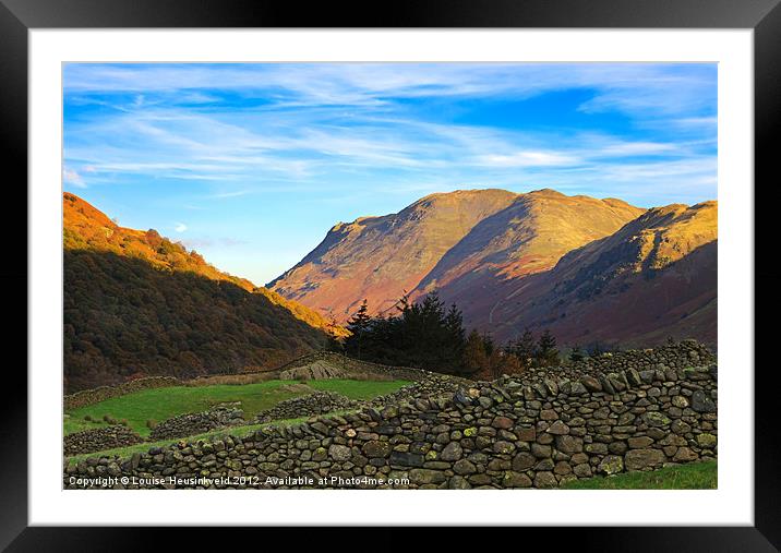 Patterdale in the Lake District Framed Mounted Print by Louise Heusinkveld