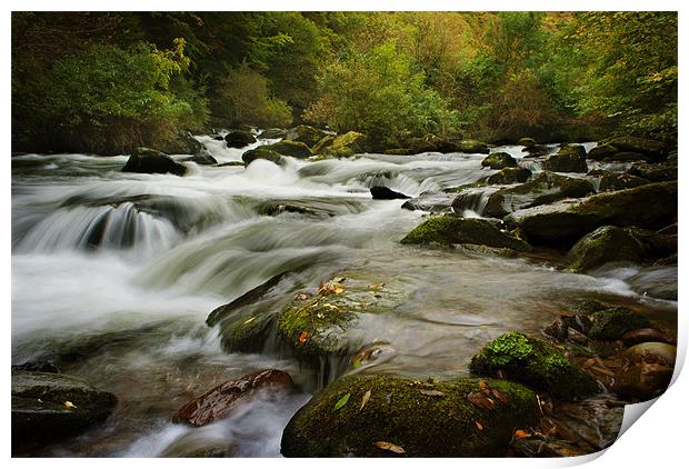 River Lyn Print by Dave Wilkinson North Devon Ph