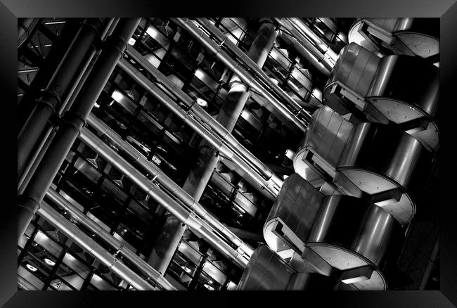 Lloyd's Building London Abstract Framed Print by David Pyatt