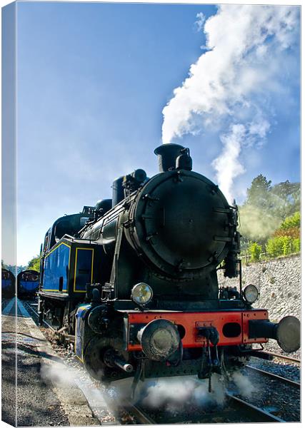 Steam Train at St Jean Canvas Print by Jacqi Elmslie