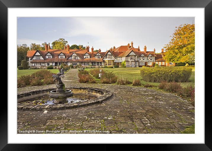 Petwood, Petwood Hotel. Framed Mounted Print by Darren Burroughs