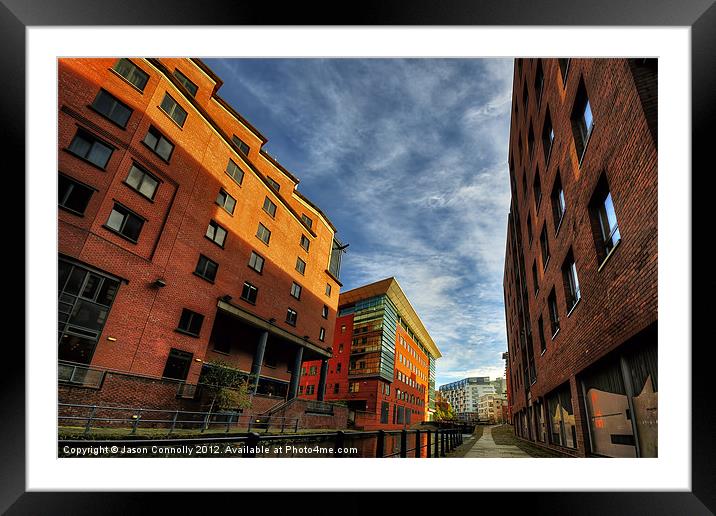 Canal Buildings, manchester Framed Mounted Print by Jason Connolly
