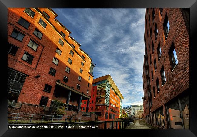 Canal Buildings, manchester Framed Print by Jason Connolly