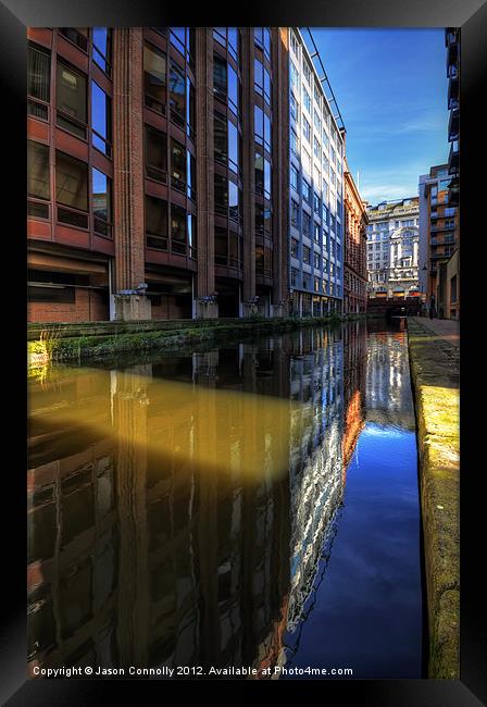 Rochdale Canal Reflections Framed Print by Jason Connolly