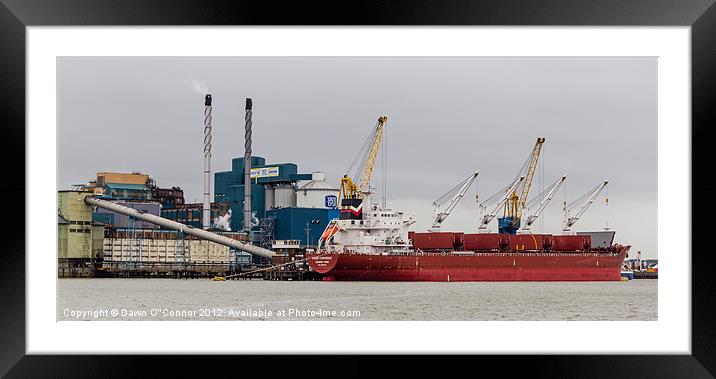 Tate and Lyle Sugar Factory Framed Mounted Print by Dawn O'Connor