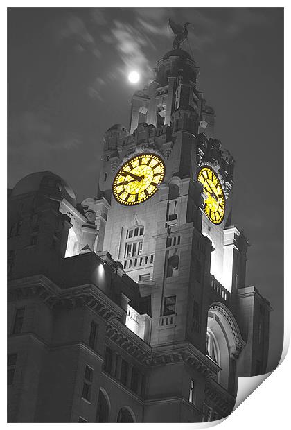 Top of the Liver Building Print by Paul Madden