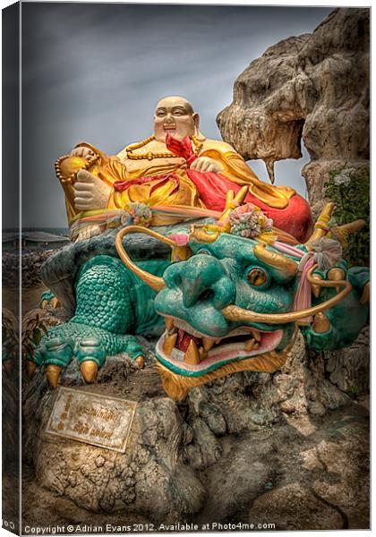 Green Dragon Temple Canvas Print by Adrian Evans