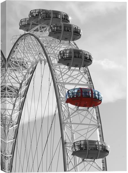 London Eye Pods Canvas Print by Mike Gorton