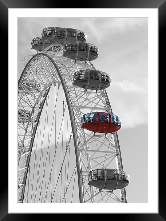 London Eye Pods Framed Mounted Print by Mike Gorton