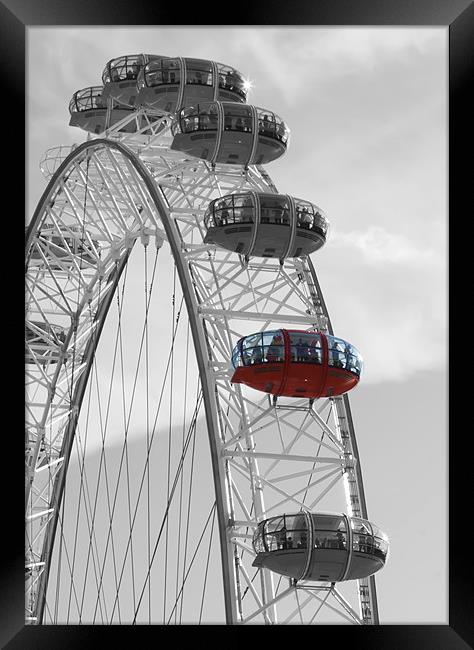 London Eye Pods Framed Print by Mike Gorton