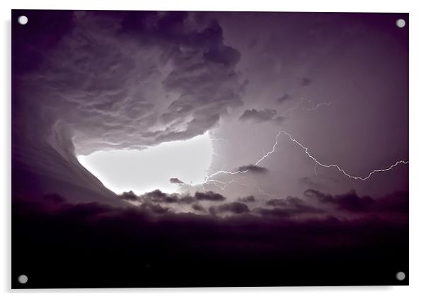 Lightning Thunderstorm Acrylic by mark humpage