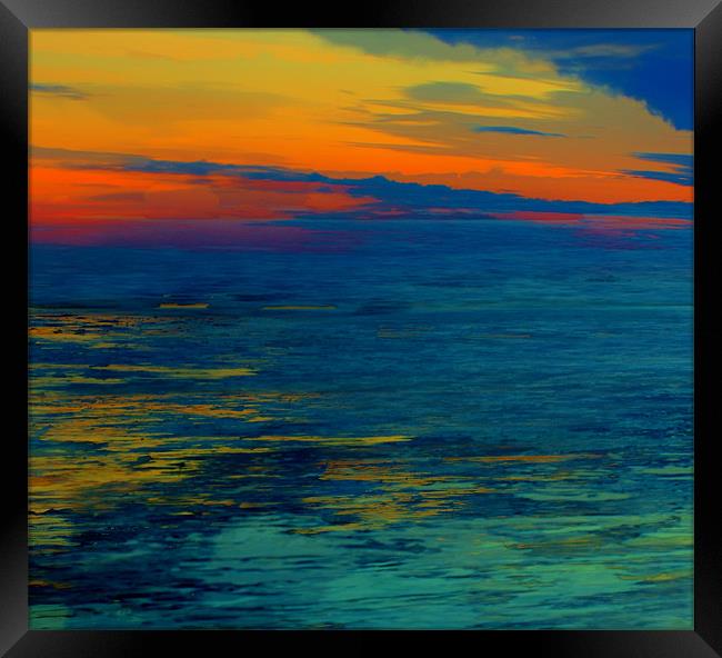 Sunset Blues Framed Print by Tylie Duff Photo Art