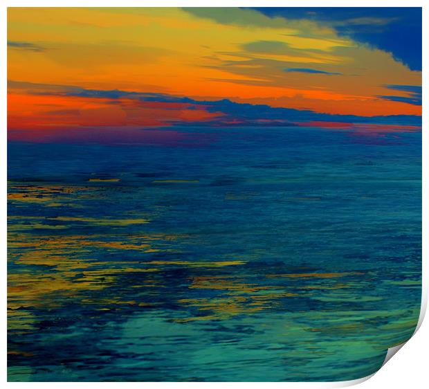 Sunset Blues Print by Tylie Duff Photo Art