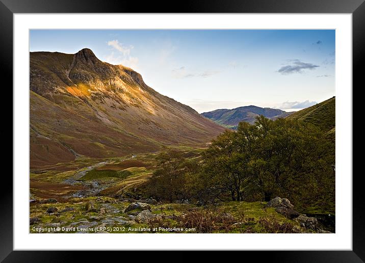 Pike of Stickle Framed Mounted Print by David Lewins (LRPS)
