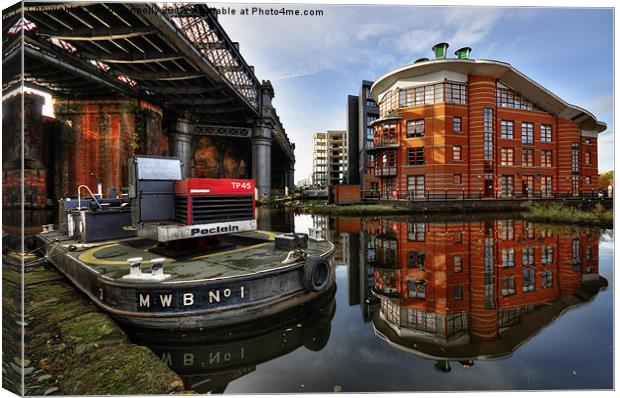 Castlefield Dredger Canvas Print by Jason Connolly