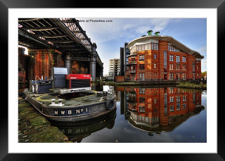Castlefield Dredger Framed Mounted Print by Jason Connolly