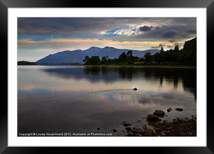 Skiddaw and Derwentwater from Kettlewell Framed Mounted Print by Louise Heusinkveld