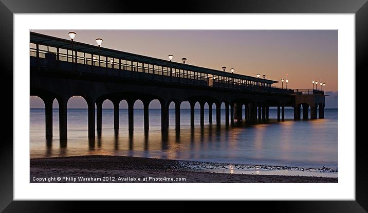 Daybreak at Boscombe Framed Mounted Print by Phil Wareham