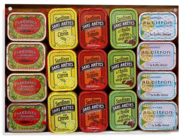 Sardine Tins Acrylic by Jed Pearson