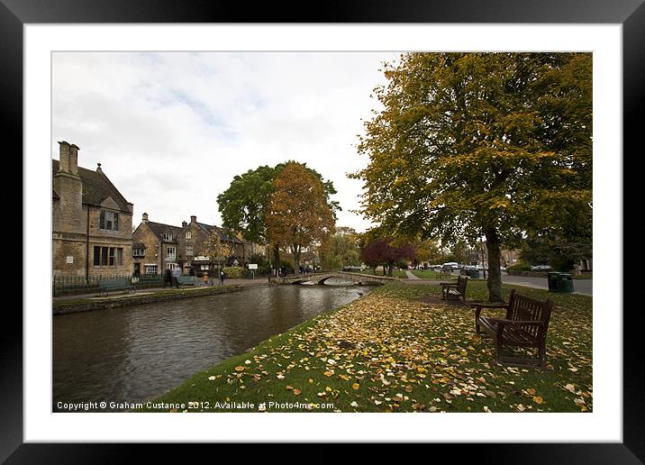 Bourton on the Water, Cotswolds Framed Mounted Print by Graham Custance