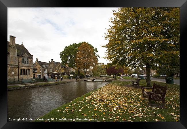 Bourton on the Water, Cotswolds Framed Print by Graham Custance