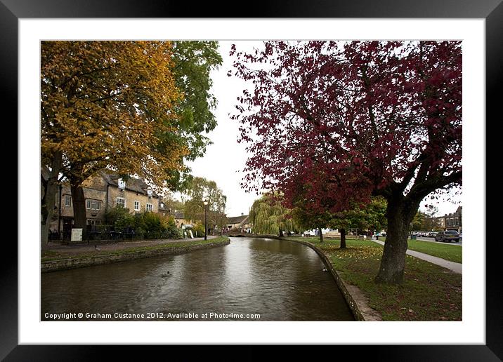 Bourton on the Water, Cotswolds Framed Mounted Print by Graham Custance