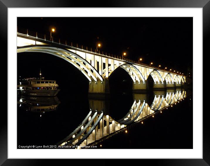 Barca d''Alva Bridge Framed Mounted Print by Lynn Bolt