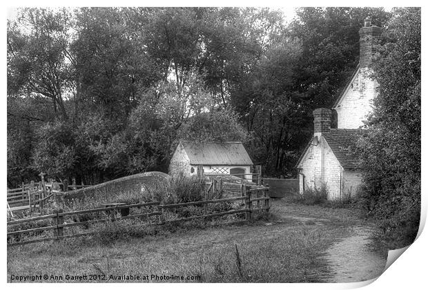 Lock Keeper's Cottage, Colwich Print by Ann Garrett