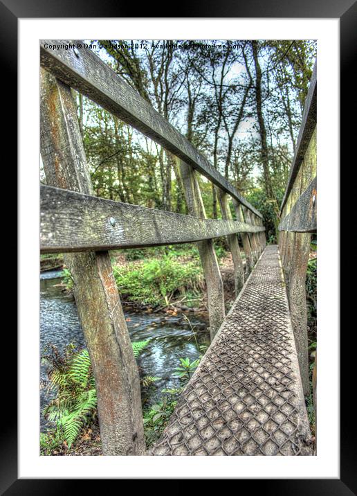 Sapper Bridge Framed Mounted Print by Dan Davidson