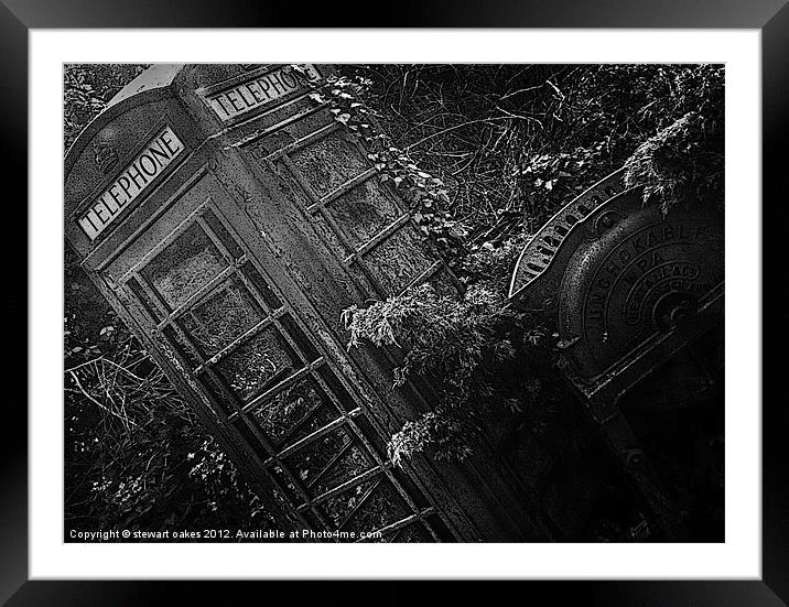 Phonebox 1 Framed Mounted Print by stewart oakes
