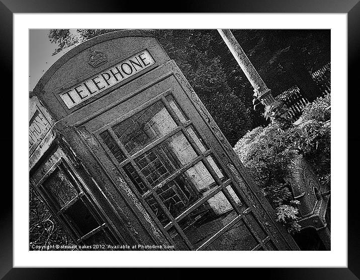 Phonebox 2 Framed Mounted Print by stewart oakes