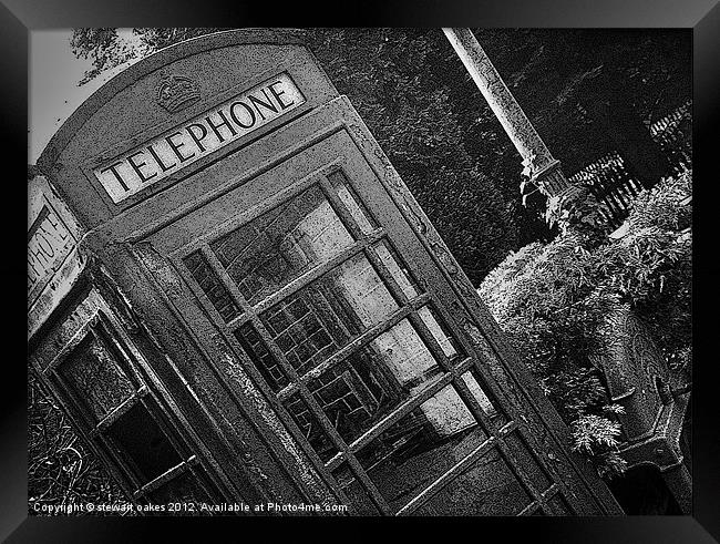 Phonebox 2 Framed Print by stewart oakes