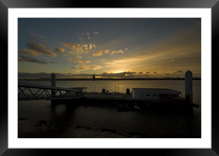 FERRY TERMINAL Framed Mounted Print by Shaun Dickinson