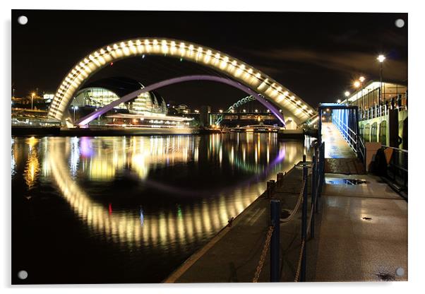 The millennium bridge Acrylic by Kevin Tate