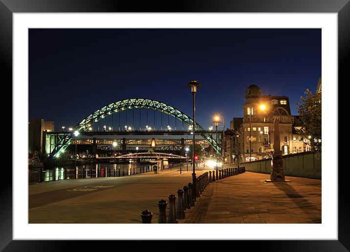 Newcastle quayside Framed Mounted Print by Kevin Tate