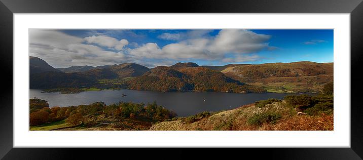Lake District in the Fall Framed Mounted Print by Roger Green