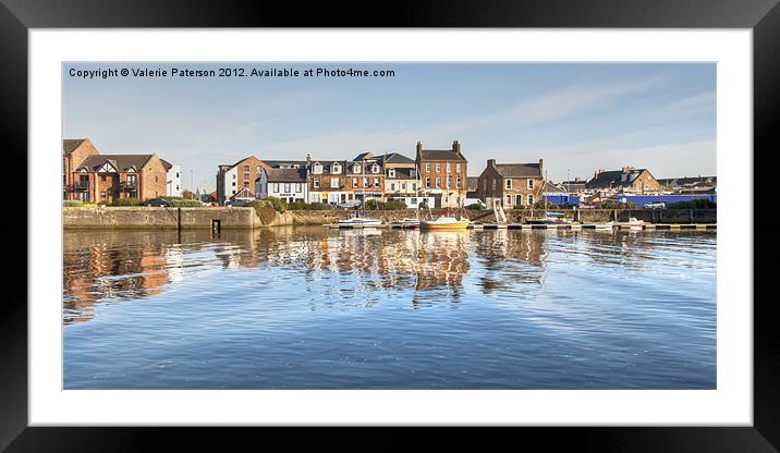 Ayr Mooring Framed Mounted Print by Valerie Paterson