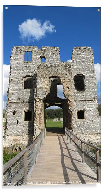 Baconsthorpe Castle Acrylic by Liz Ward