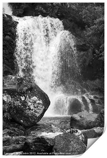 Arklet Falls Print by les tobin