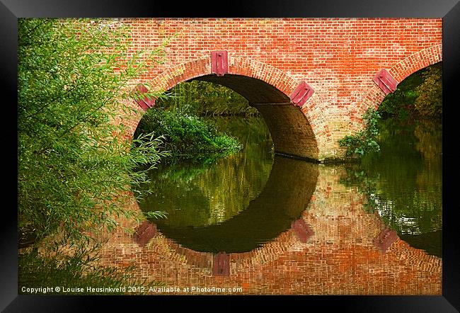Sonning Bridge Framed Print by Louise Heusinkveld