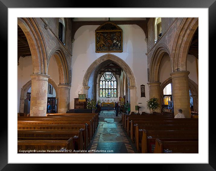 St Marys Church, Rye Framed Mounted Print by Louise Heusinkveld