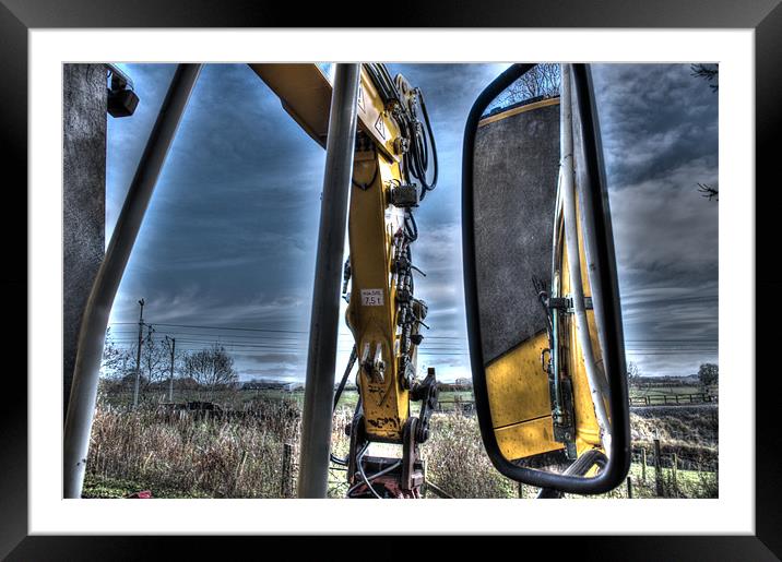 Digger arm Framed Mounted Print by Gavin Wilson